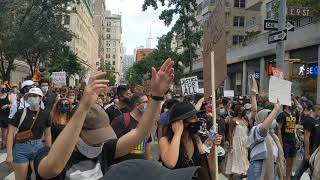 Juneteenth Black Lives Matter march NYC - drums/chanting