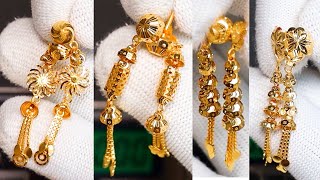 4 Gram Gold Earrings New Designs With Price // Earrings gold designs 2022