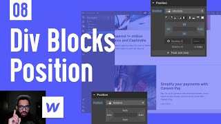 Div Blocks Position in Webflow - Ep 08 (Urdu / Hindi)