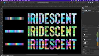 Affinity Secret Iridescent Effect | Affinity Designer Tutorial