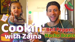 Cookin with Zaina - Bell Pepper Nacho Boats