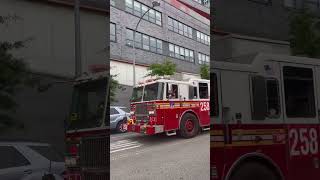 FDNY engine 258 showing me love While taking Up From a Medical #firedepartment