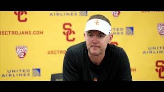 USC Trojans  head coach Lincoln Riley Post Game #usc #licolnriley #ncaafb