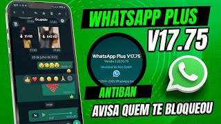 CHEGOU! NOVO WHATSAPP PLUS V17.75 SUPER ATUALIZADO  2022 COM NOVOS EMOJIS (O Melhor)