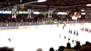 Hymne national - Drakkar de Baie-Comeau vs Foreurs de Val d'or - Partie 1 2 mai 2014