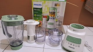 UNBOXING BLENDER PHILIPS HR2223 5000 SERIES | LANGSUNG DITES SATU PERSATU ALATNYA