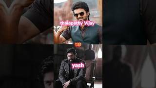 thalapathy Vijay 💕😘 vs rocking star 💫 yash 👿 comparison video short trending 🥵💥 only filmography