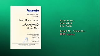 24004, Abendfriede  für Posaunenchor von Josef Rheinberger