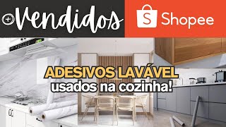 ACHADOS DA SHOPEE ADESIVOS LAVÁVEL Mais Usados na COZINHA | Papel de Parede | Adesivo de Cozinha |