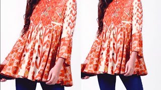 latest dress/kurti design cutting and stitching