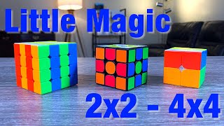 Yuxin Little Magic 2x2, 3x3, & 4x4 Unboxing and 1st Impressions! - Great Budget Speedcubes Unboxing