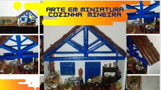 Mais um trabalho que fiz com material reciclável( Mini cozinha mineira).