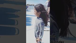 #alluarjun shared a video on #alluarha birthday 😍