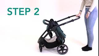 Easy Gravity fold stroller - fold with one hand! The Didofy Cosmos travel system