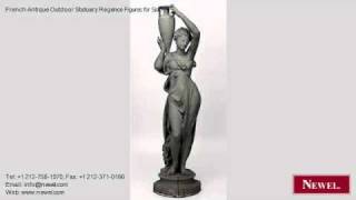 French Antique Outdoor Statuary Regence Figures for Sale