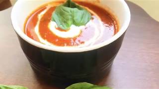 سفرة رمضان مع هادي- شوربة البندورة و الفلفل المشوية  / Sofrat Ramadan -Roasted Tomato &Pepper Soup