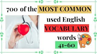 700 of the Most COMMON Words in ENGLISH (41-60) #vocabulary