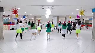 Feliz Navidad Cha Line Dance - Demo By D'Sisters & Friends LDG @yantitannjoek9792 #christmas2022