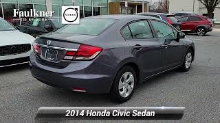 Used 2014 Honda Civic Sedan LX, East Petersburg, PA EH542891