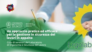 🖥️ WEBINAR | UN APPROCCIO PRATICO ED EFFICACE PER LA GESTIONE IN SICUREZZA DEI LAVORI IN APPALTO