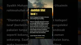 israf (berlebih-lebihan) #storyislami #islamicstatus #statuswhatsapp #shorts