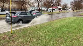 Souris Avenue North under water