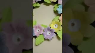 Beautiful Paper flower wall hanging|see description for link|#shorts