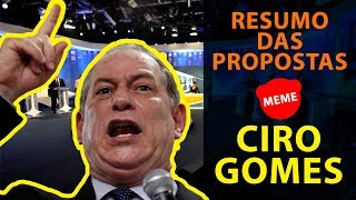 Ciro Gomes - Resumo das propostas - MEME