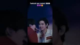 Taekook Eye contact 👀💜💜😍 #bts #taekookbollywoodsong