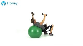 How To Do: Stability Ball Fly - Dumbbell Incline | Chest Workout Exercise