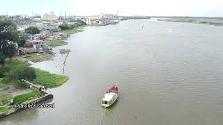 Vôo sobre o canal São Gonçalo e o Quadrado em Pelotas-RS