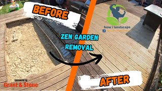 replacing zen garden with decking how i landscape making a bad area good decking how to lay decking