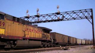 Union Pacific Geneva Subdivision Railfanning 4/10/11