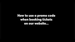 How to use a promo code when booking tickets on Barbican Theatre's website