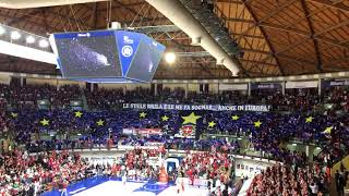 Trieste-Cremona gara 3 play off...la coreografia della Nord