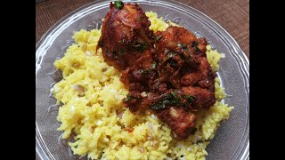 Fenugreek rice with chicken