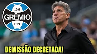 NÃO AGUENTOU! DEMISSÃO URGENTE! SAIU AGORA! NOTÍCIAS DO GRÊMIO