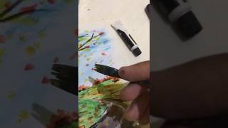 15 minutes Autumn painting #artshorts #oisantos