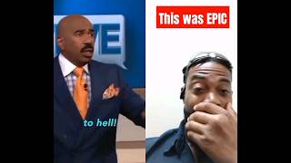 Steve Harvey DESTROYS Atheism With Benny Johnson 🤯 #shorts #bennyjohnson #steveharvey #reaction