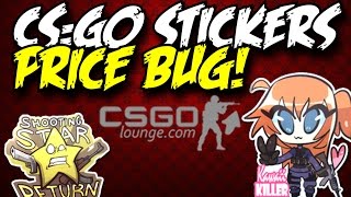 STICKERS - How To Make PROFIT?! CSGO LOUNGE PRICE BUG