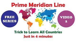 Trick to Learn Prime Meridian - Trick to Learn name of Countries on Prime Meridian - GK Trick