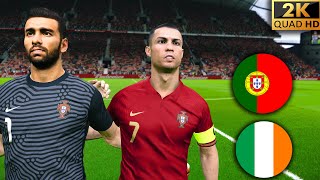 Portugal vs Ireland - World Cup 2022 Qualifiers | PES 2021 Realism Mod