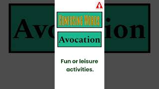 #34 "Vacation" vs. "Vocation" vs "Avocation" || Homophones || Confusing Words || By Ashwin Sir