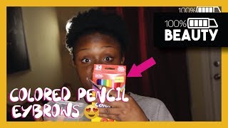 YOU CAN DO YOUR BROWS WITH COLORED PENCIL!! (EASY)