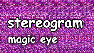 STEREOGRAM magic eye, hidden appreciation messages parallel view