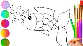 How to draw a cute fish easy and quikly.