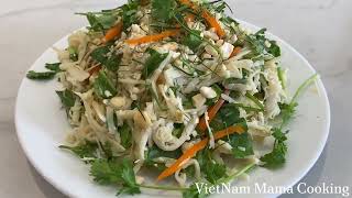 VietNam Mama Cooking - măng tươi nộm rắc hạt điều