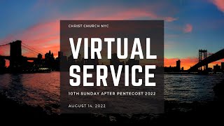 Virtual Service: August 14, 2022