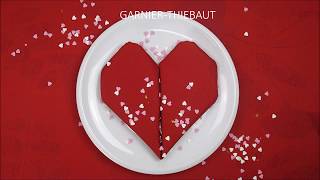 TUTO DIY SERVIETTE COEUR ST VALENTIN GARNIER THIEBAUT