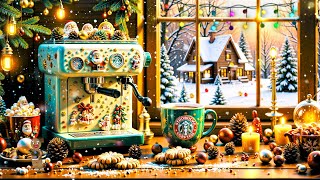 4K Christmas Jazz Cafe 🎄 Relaxing Christmas Instrumentals & Sweet Bossa Nova Music for Holiday Cheer